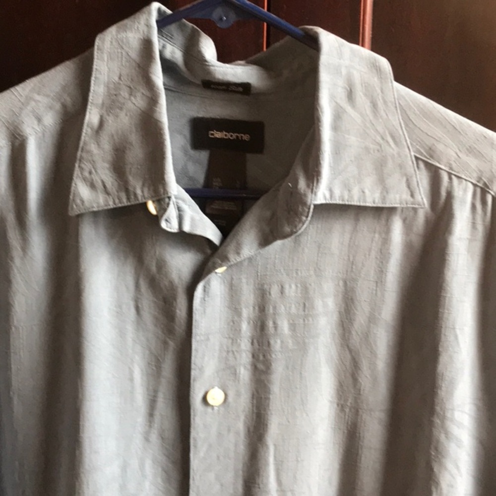 Men’s silk dress shirt, Claiborne.